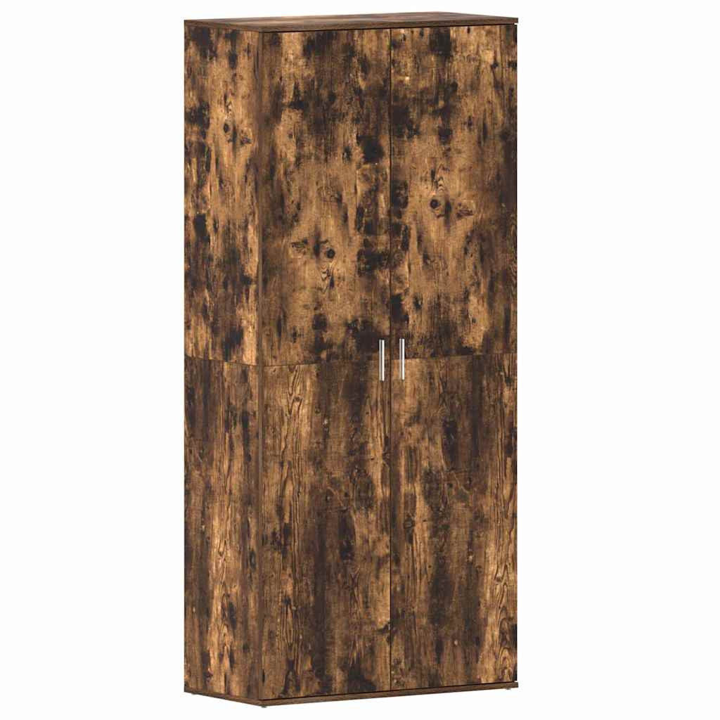 Schoenenkast Gerookt eiken 80 x 39 x 178 cm Bewerkt hout is nu te koop bij PeponiXL, paradijselijk wonen!