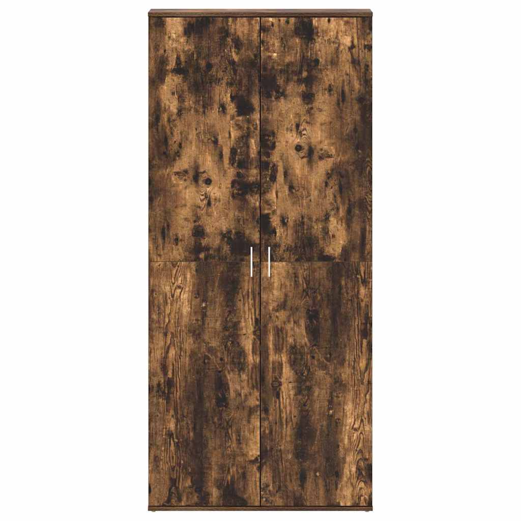Schoenenkast Gerookt eiken 80 x 39 x 178 cm Bewerkt hout is nu te koop bij PeponiXL, paradijselijk wonen!