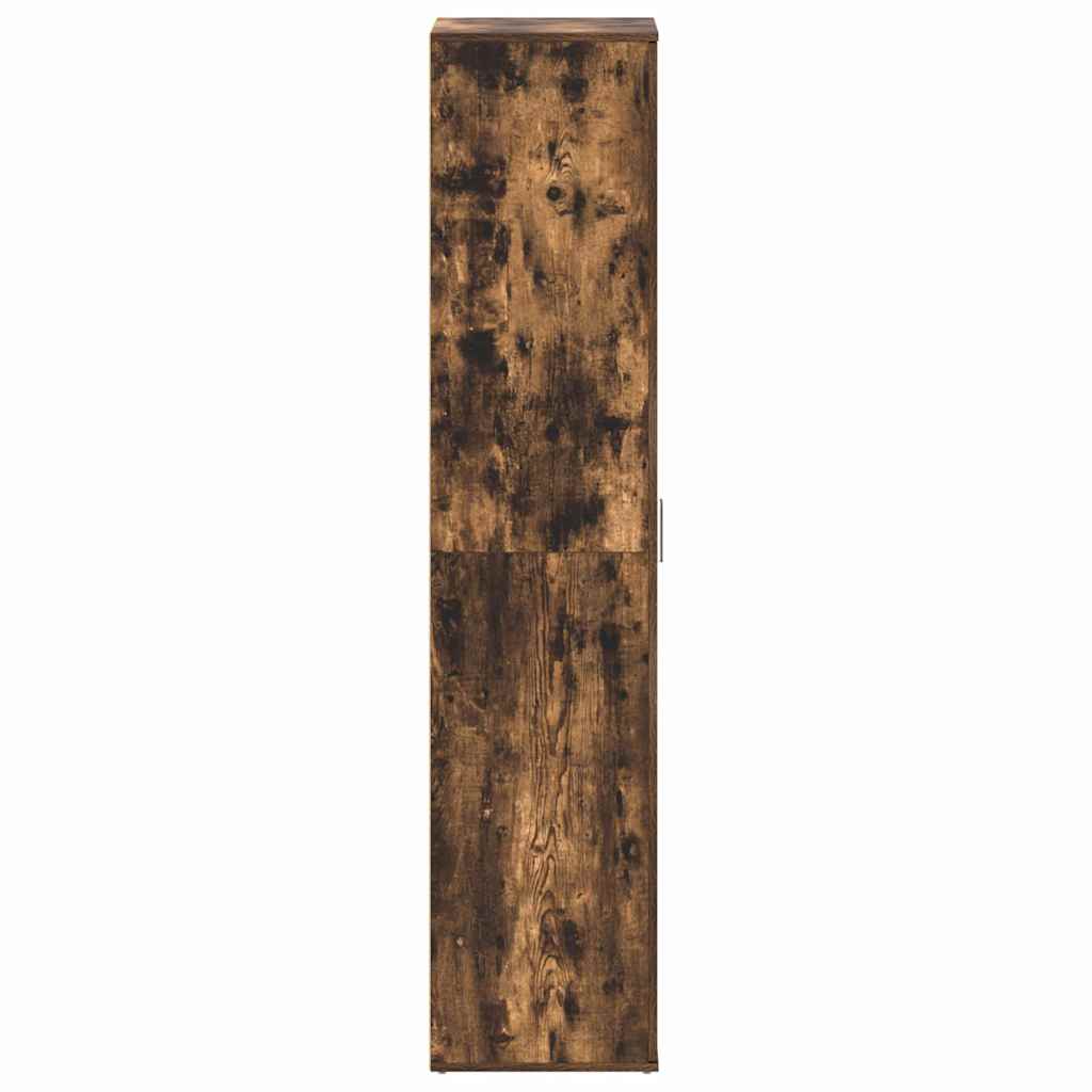 Schoenenkast Gerookt eiken 80 x 39 x 178 cm Bewerkt hout is nu te koop bij PeponiXL, paradijselijk wonen!