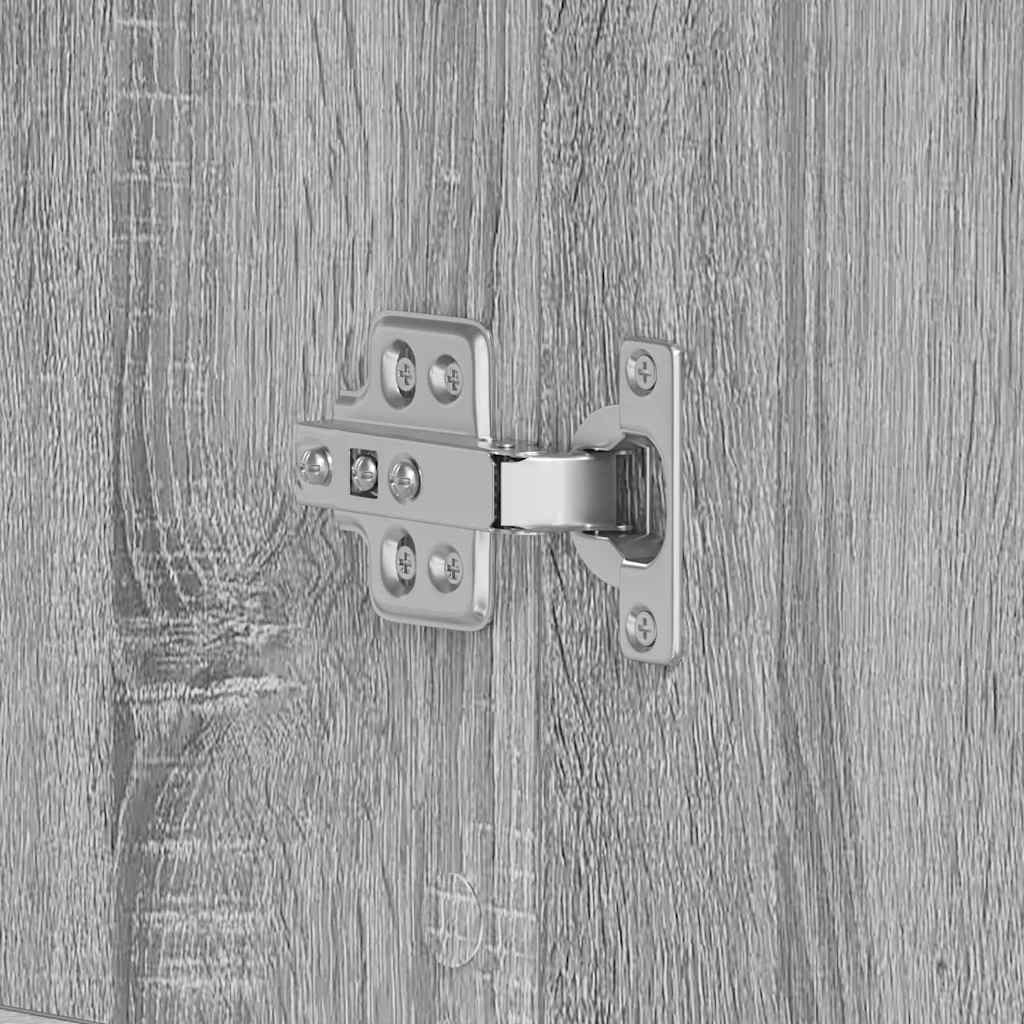 Schoenenkast Grijs Sonoma 80 x 39 x 178 cm Bewerkt hout is nu te koop bij PeponiXL, paradijselijk wonen!