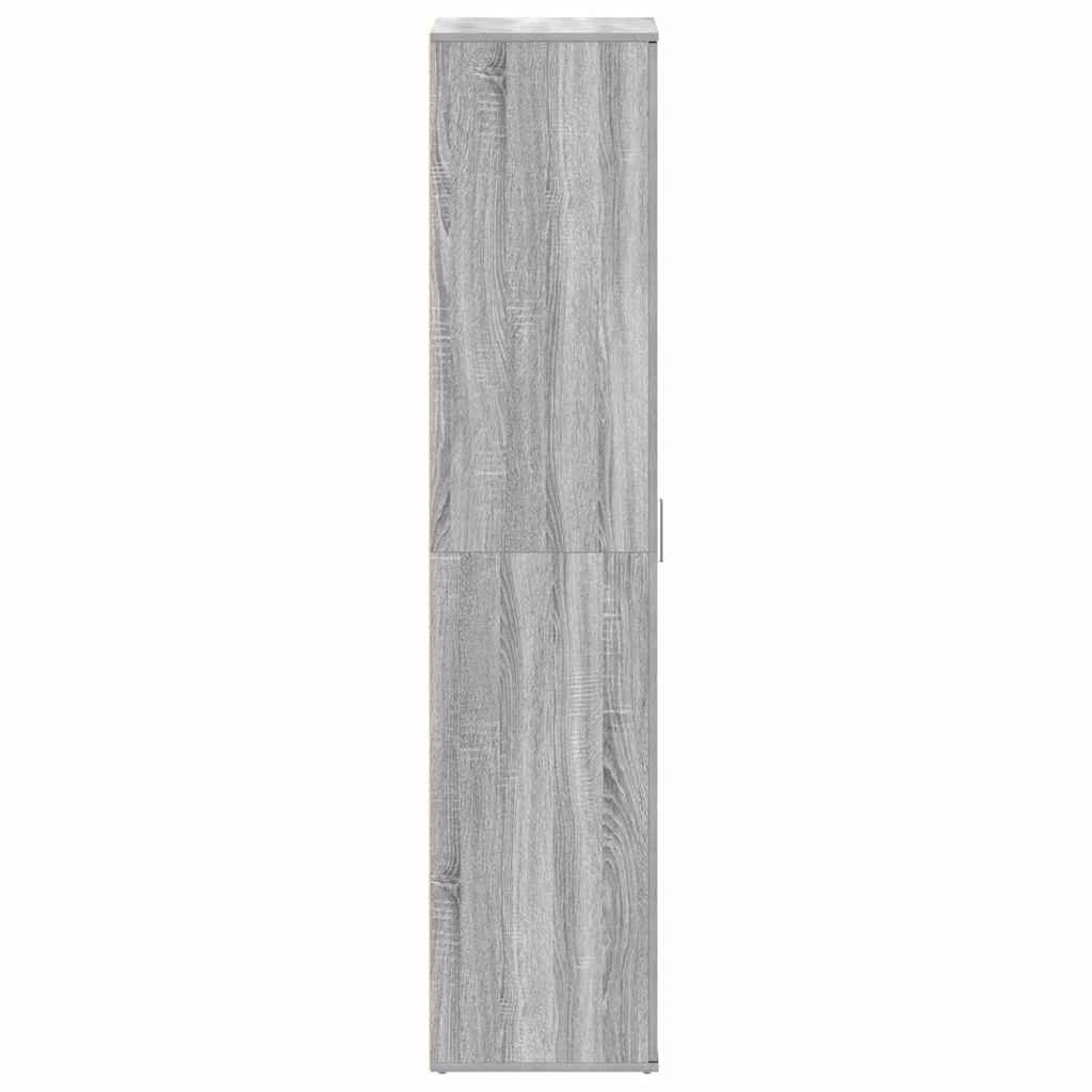 Schoenenkast Grijs Sonoma 80 x 39 x 178 cm Bewerkt hout is nu te koop bij PeponiXL, paradijselijk wonen!