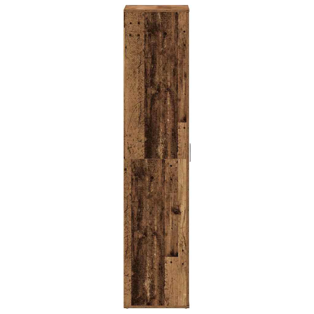 Schoenenkast met plank Oudhout 80 x 39 x 178 cm Bewerkt hout is nu te koop bij PeponiXL, paradijselijk wonen!