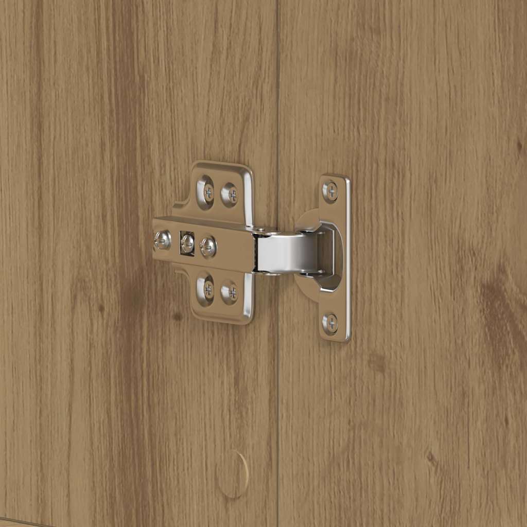 Schoenenkast Artisan Eiken 80 x 39 x 178 cm Bewerkt hout is nu te koop bij PeponiXL, paradijselijk wonen!