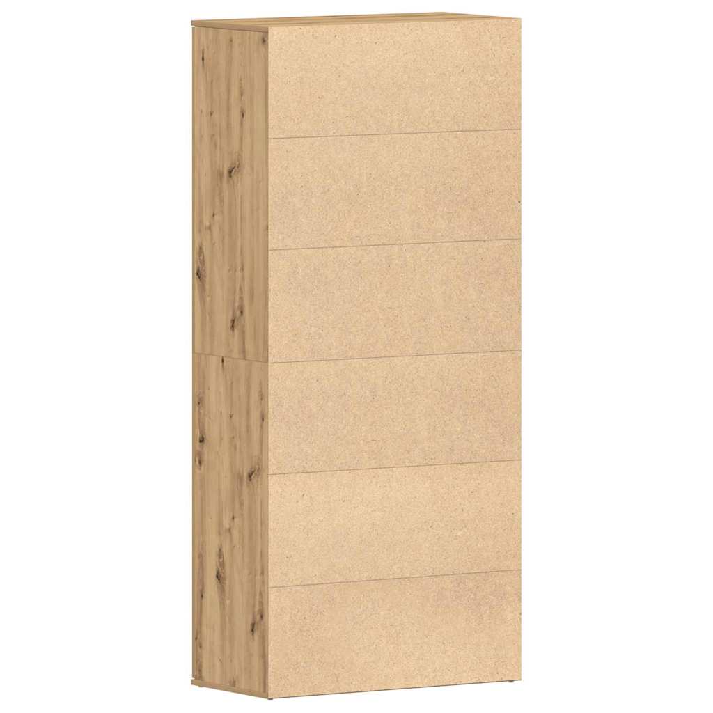 Schoenenkast Artisan Eiken 80 x 39 x 178 cm Bewerkt hout is nu te koop bij PeponiXL, paradijselijk wonen!