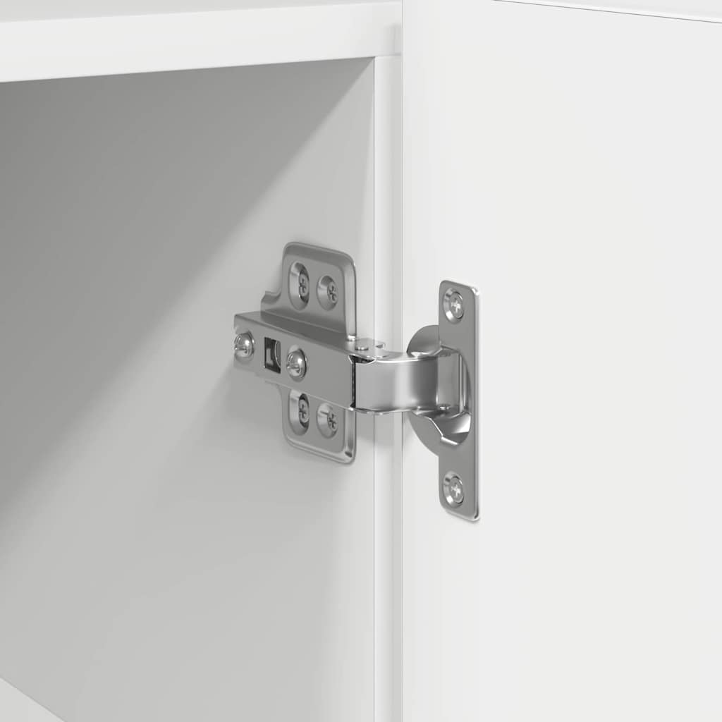 Dressoir met LED-striplichten Wit 116 x 30 x 75 cm Bewerkt hout is nu te koop bij PeponiXL, paradijselijk wonen!