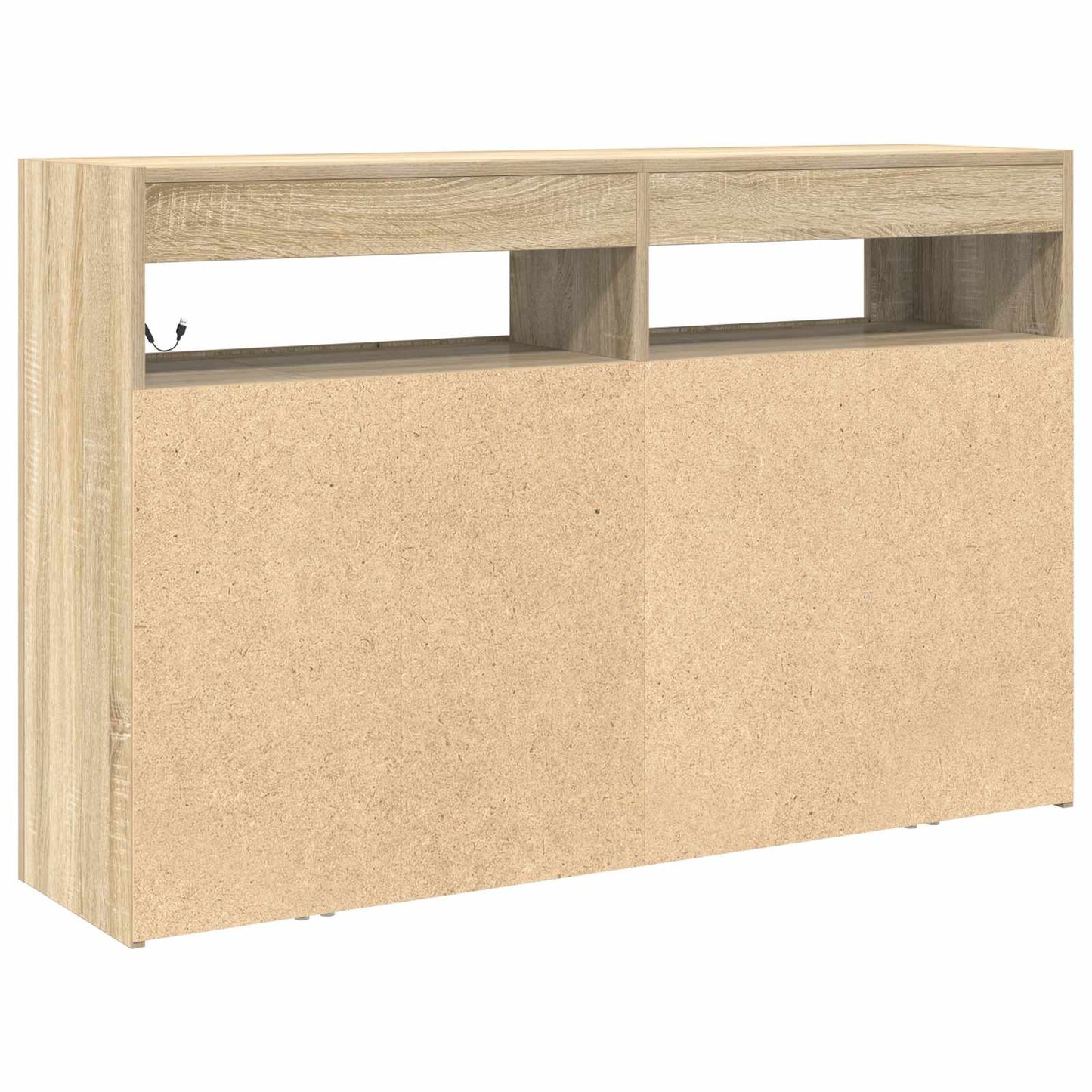 Dressoir Sonoma Eiken 116 x 30 x 75 cm Bewerkt hout is nu te koop bij PeponiXL, paradijselijk wonen!