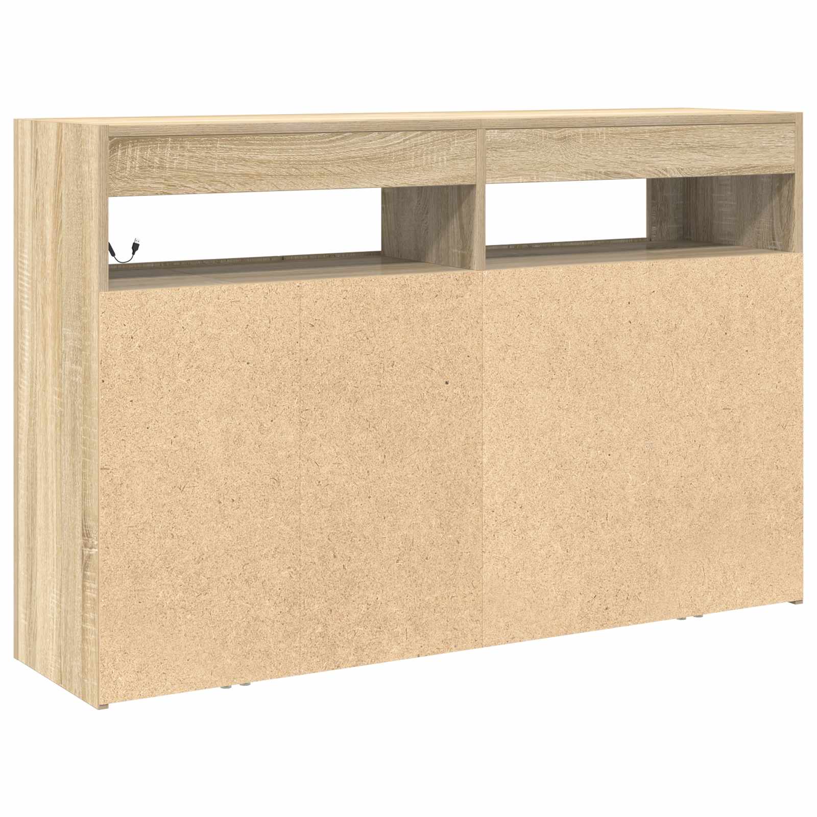 Dressoir Sonoma Eiken 116 x 30 x 75 cm Bewerkt hout is nu te koop bij PeponiXL, paradijselijk wonen!