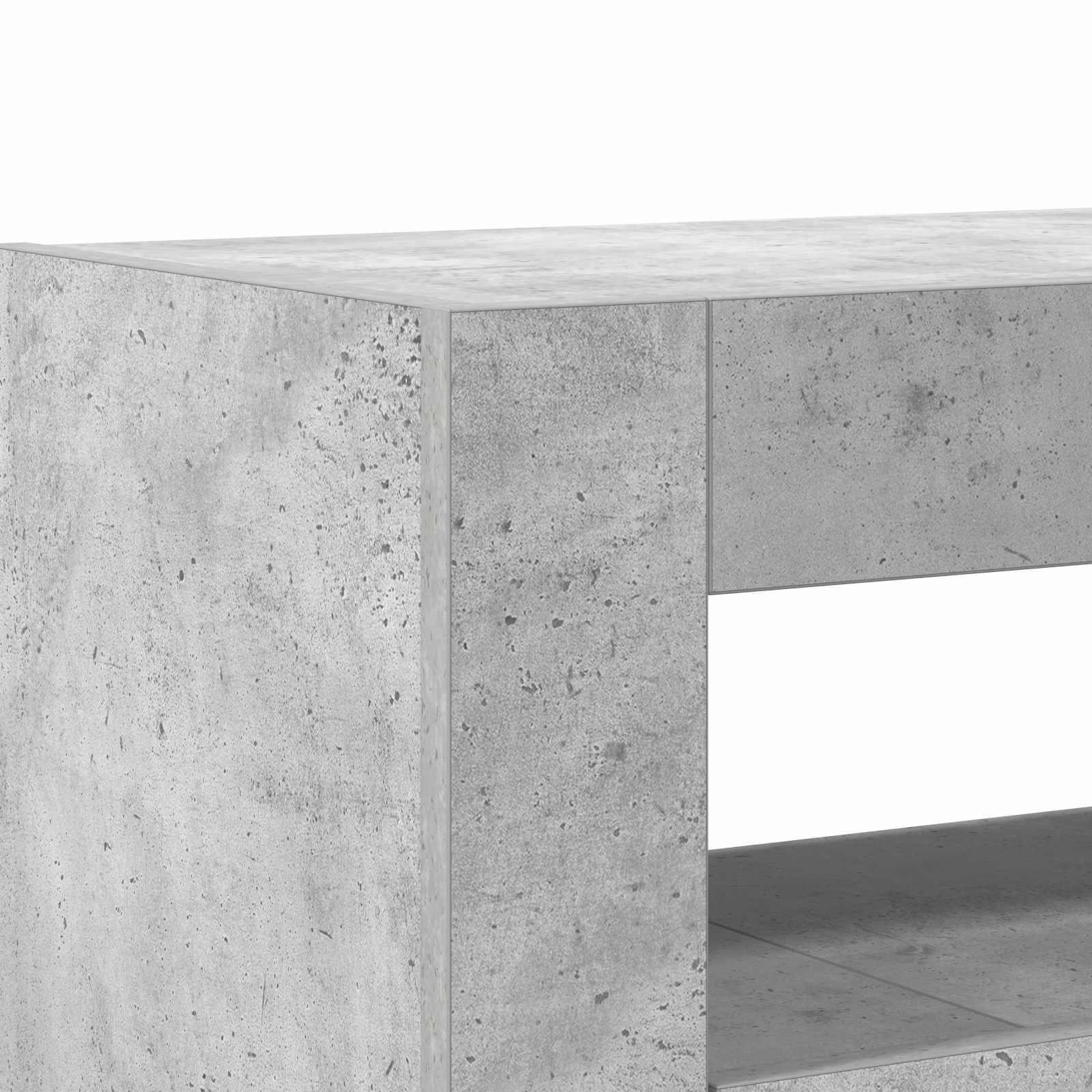 Dressoir Beton Grijs 116 x 30 x 75 cm Bewerkt hout is nu te koop bij PeponiXL, paradijselijk wonen!