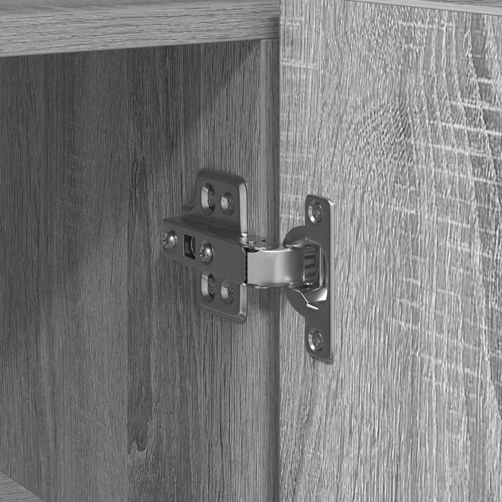 Dressoir Grijs Sonoma 116 x 30 x 75 cm Bewerkt hout is nu te koop bij PeponiXL, paradijselijk wonen!
