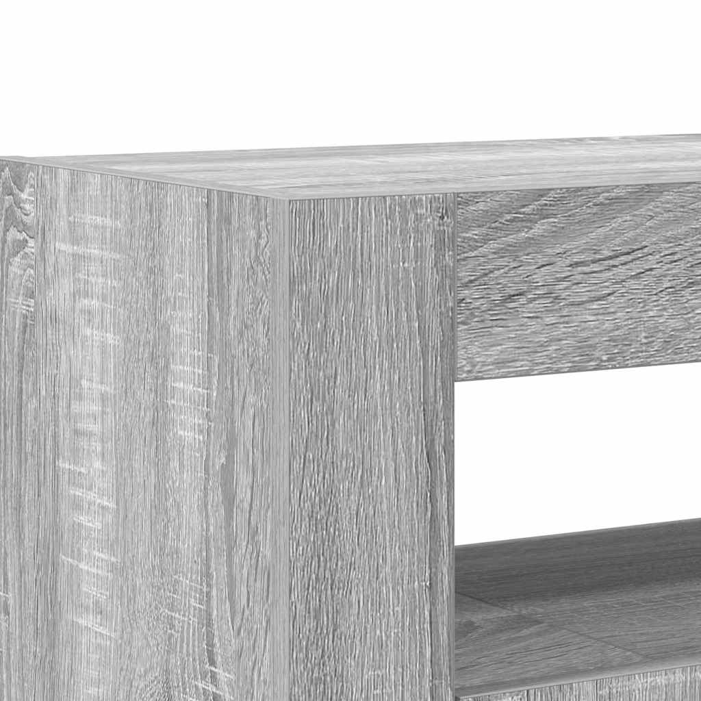Dressoir Grijs Sonoma 116 x 30 x 75 cm Bewerkt hout is nu te koop bij PeponiXL, paradijselijk wonen!
