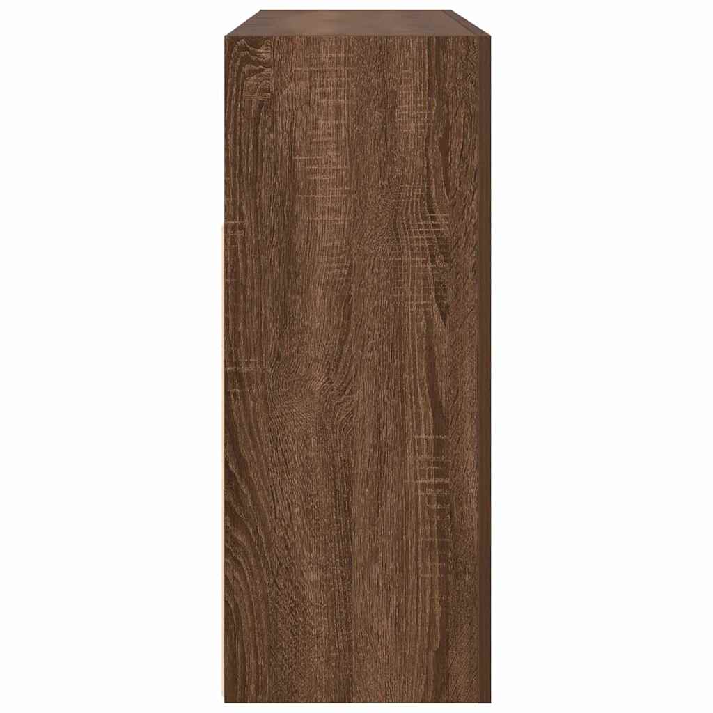 Dressoir Bruin Eiken 116 x 30 x 75 cm Bewerkt hout is nu te koop bij PeponiXL, paradijselijk wonen!