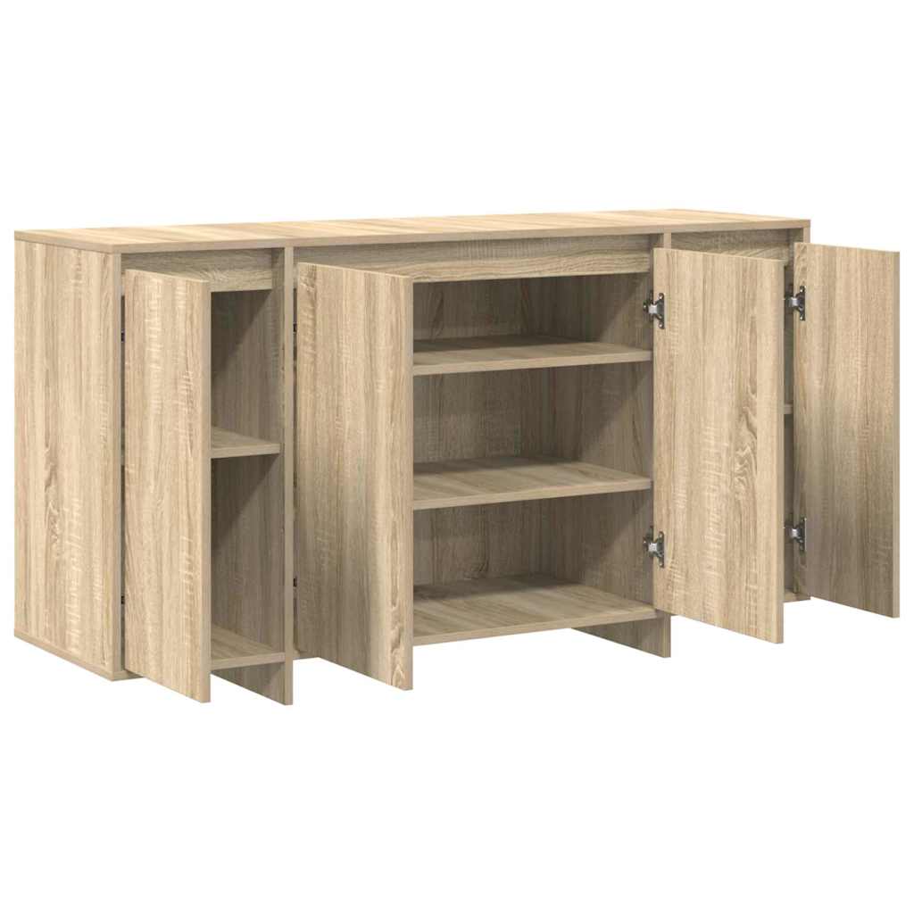 Dressoir Sonoma Eiken 135 x 41 x 75 cm Bewerkt hout is nu te koop bij PeponiXL, paradijselijk wonen!