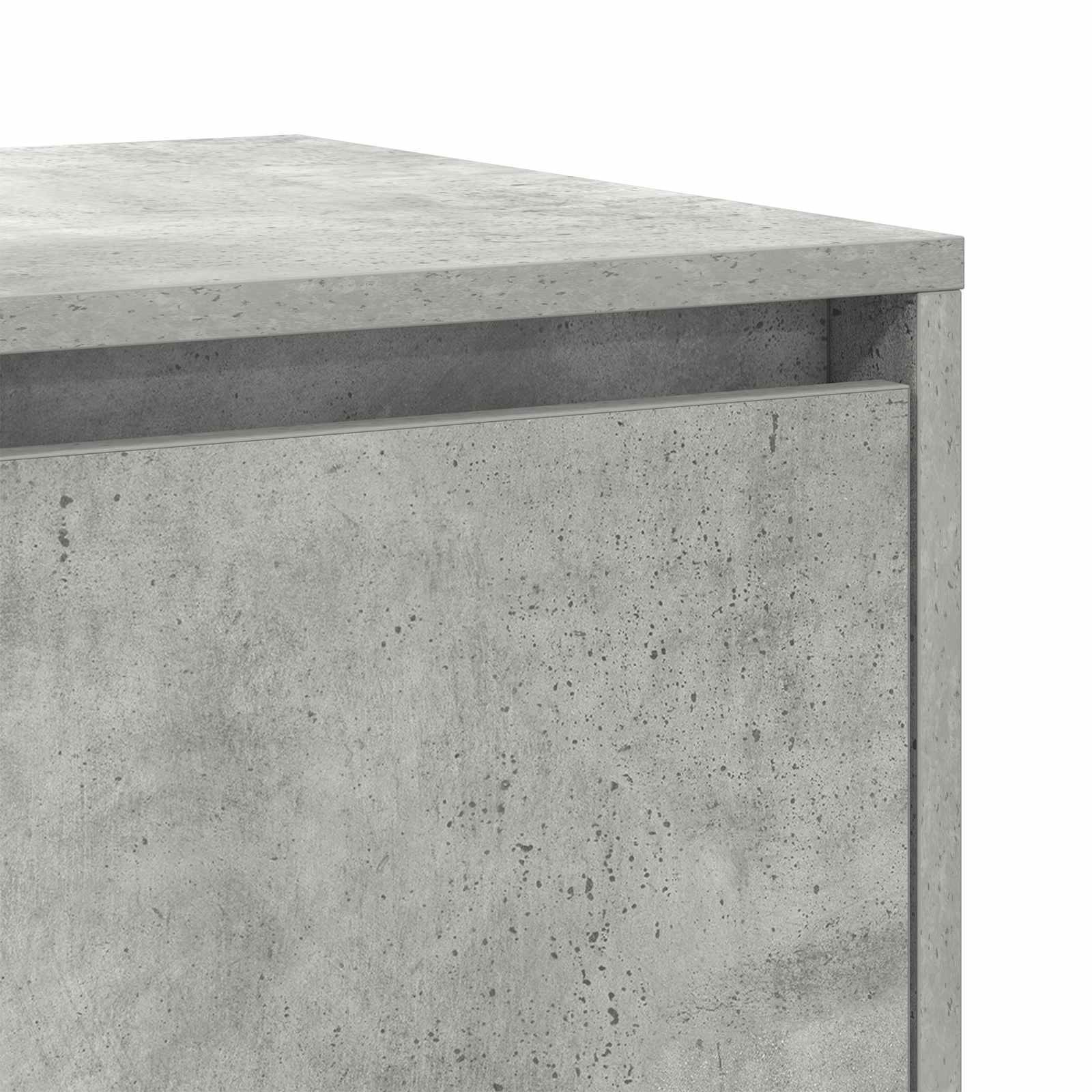 Dressoir Beton Grijs 135 x 41 x 75 cm Bewerkt hout is nu te koop bij PeponiXL, paradijselijk wonen!