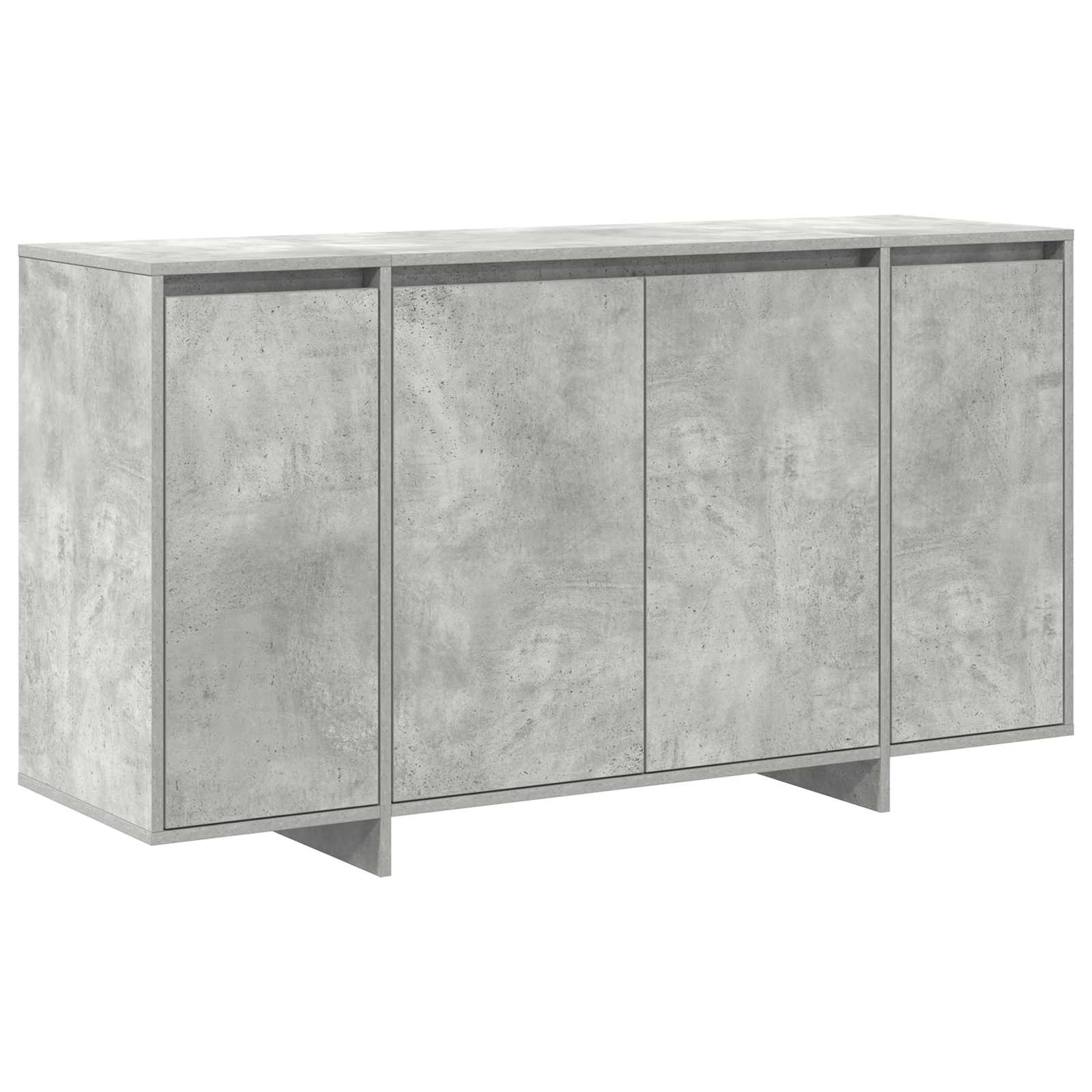 Dressoir Beton Grijs 135 x 41 x 75 cm Bewerkt hout is nu te koop bij PeponiXL, paradijselijk wonen!