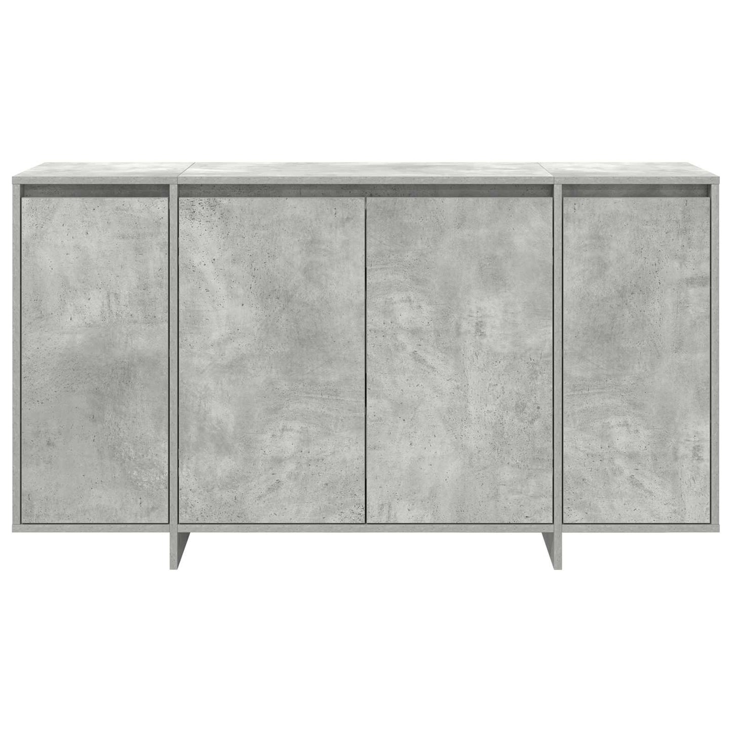 Dressoir Beton Grijs 135 x 41 x 75 cm Bewerkt hout is nu te koop bij PeponiXL, paradijselijk wonen!