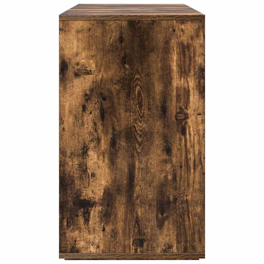 Dressoir Gerookt eiken 135 x 41 x 75 cm Bewerkt hout is nu te koop bij PeponiXL, paradijselijk wonen!