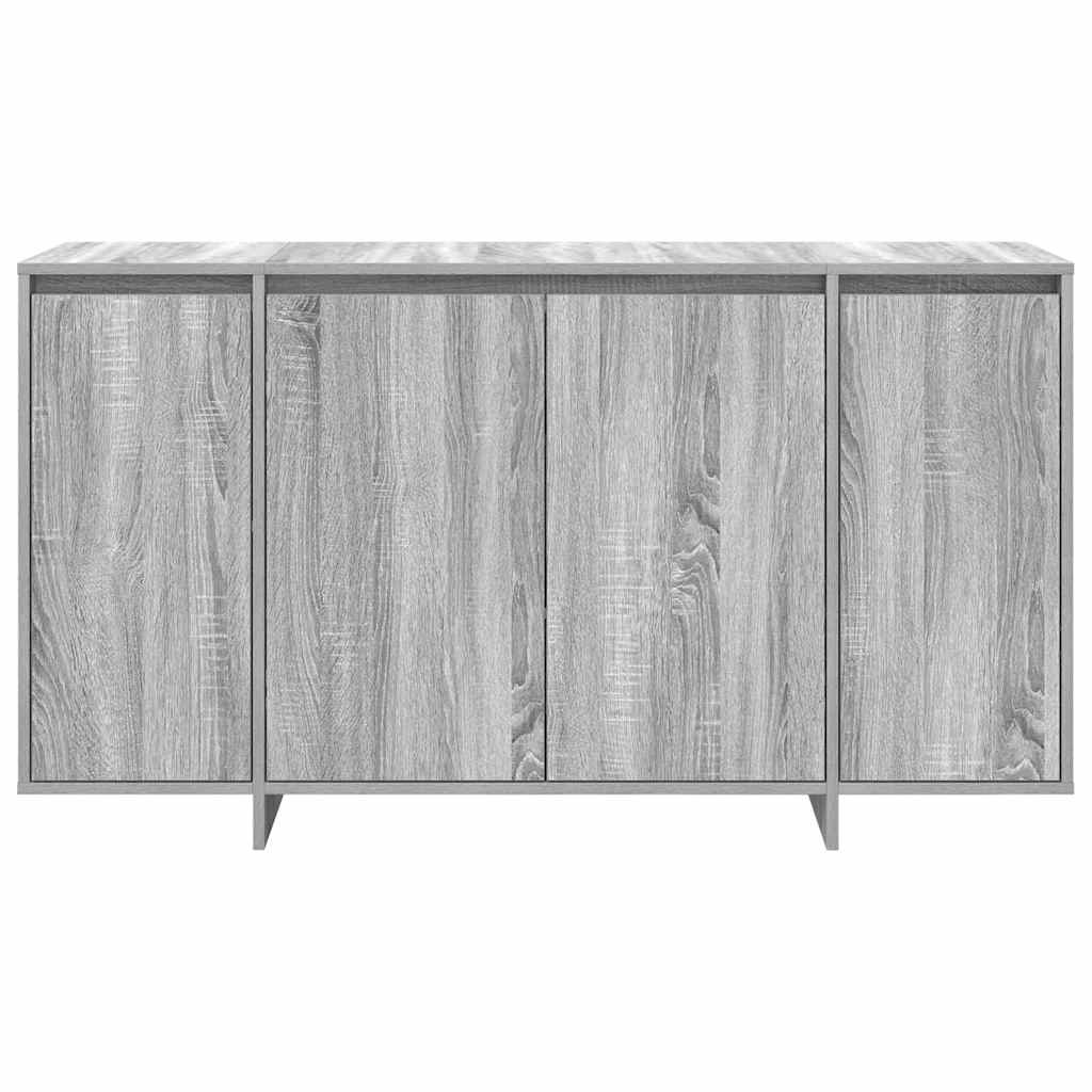 Dressoir Grijs Sonoma 135 x 41 x 75 cm Bewerkt hout is nu te koop bij PeponiXL, paradijselijk wonen!