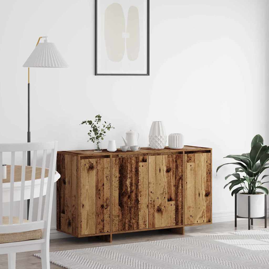 Dressoir Oudhout 135 x 41 x 75 cm Bewerkt hout is nu te koop bij PeponiXL, paradijselijk wonen!