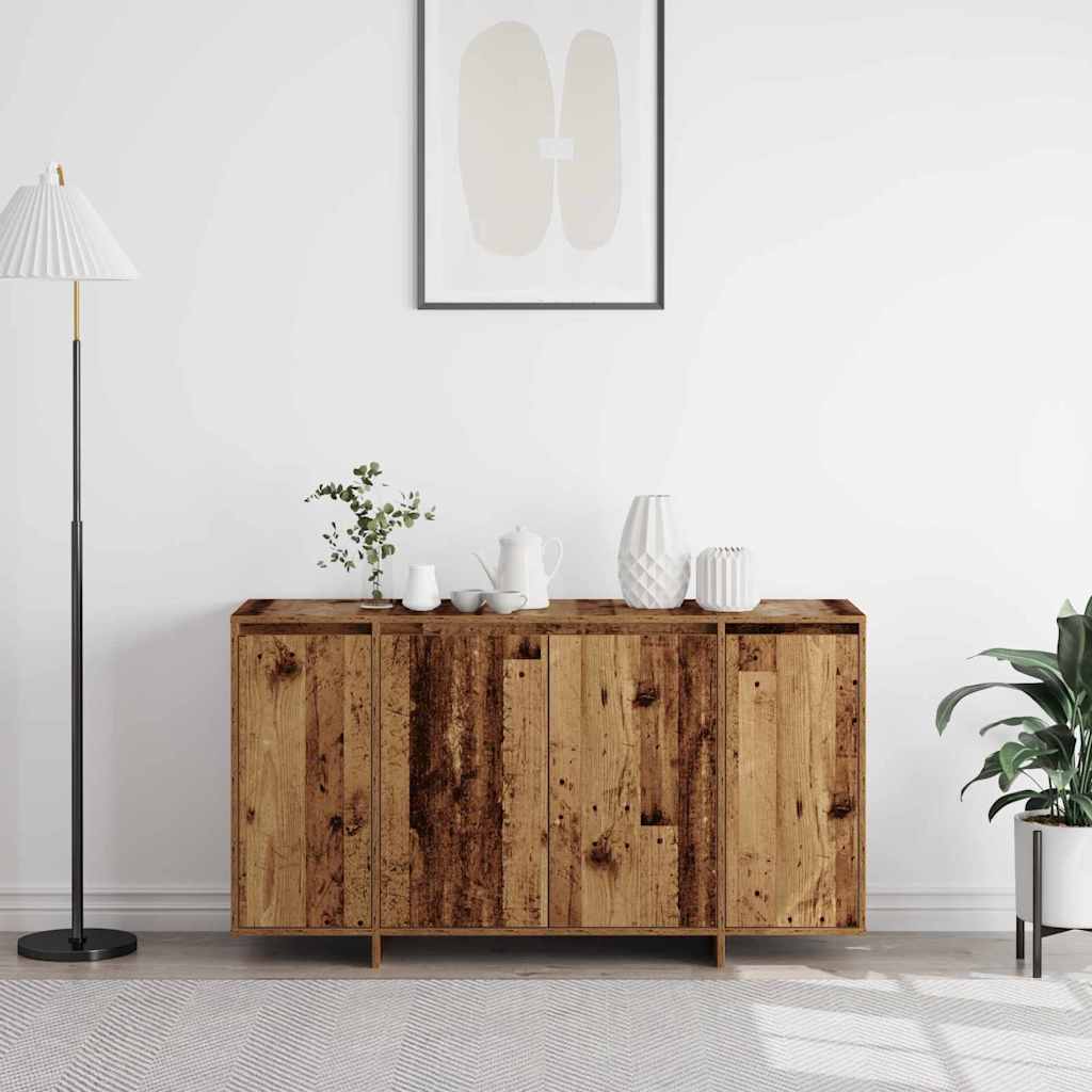Dressoir Oudhout 135 x 41 x 75 cm Bewerkt hout is nu te koop bij PeponiXL, paradijselijk wonen!