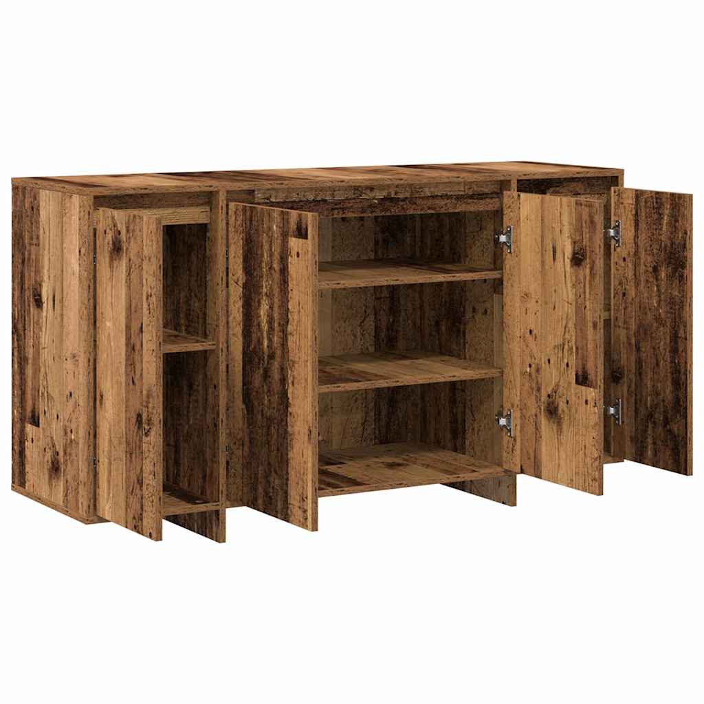 Dressoir Oudhout 135 x 41 x 75 cm Bewerkt hout is nu te koop bij PeponiXL, paradijselijk wonen!