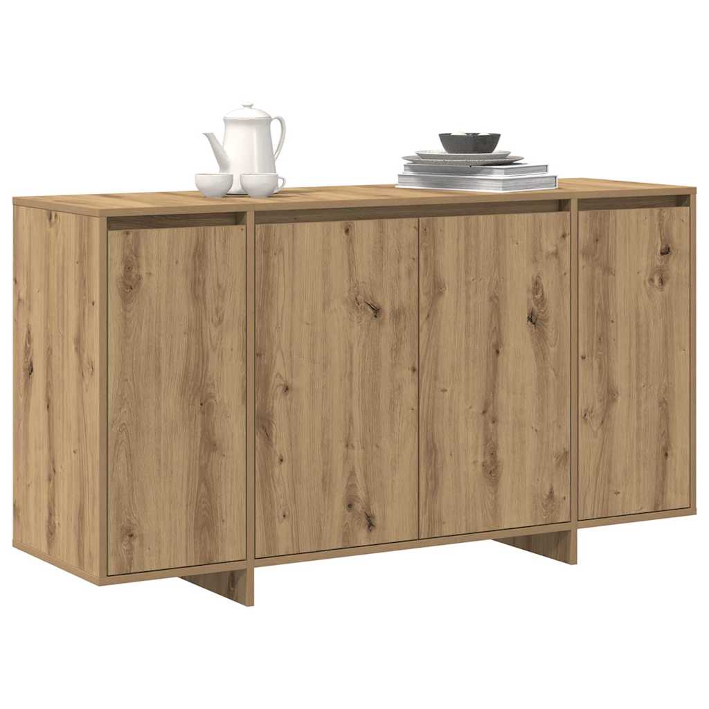 Dressoir Artisan Eiken 135 x 41 x 75 cm Bewerkt hout is nu te koop bij PeponiXL, paradijselijk wonen!