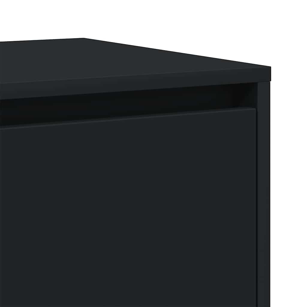 Dressoir Zwart 120 x 41 x 75 cm Bewerkt hout is nu te koop bij PeponiXL, paradijselijk wonen!