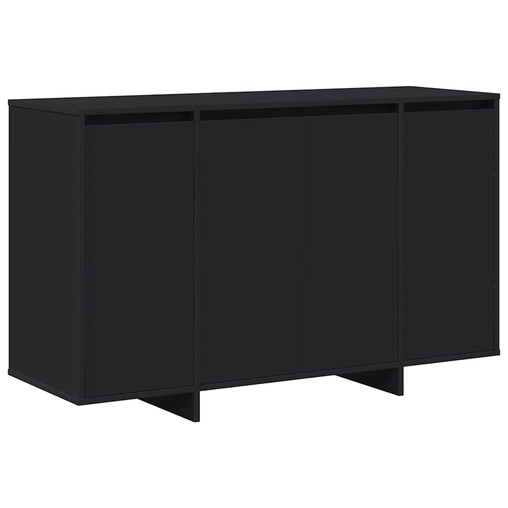 Dressoir Zwart 120 x 41 x 75 cm Bewerkt hout is nu te koop bij PeponiXL, paradijselijk wonen!