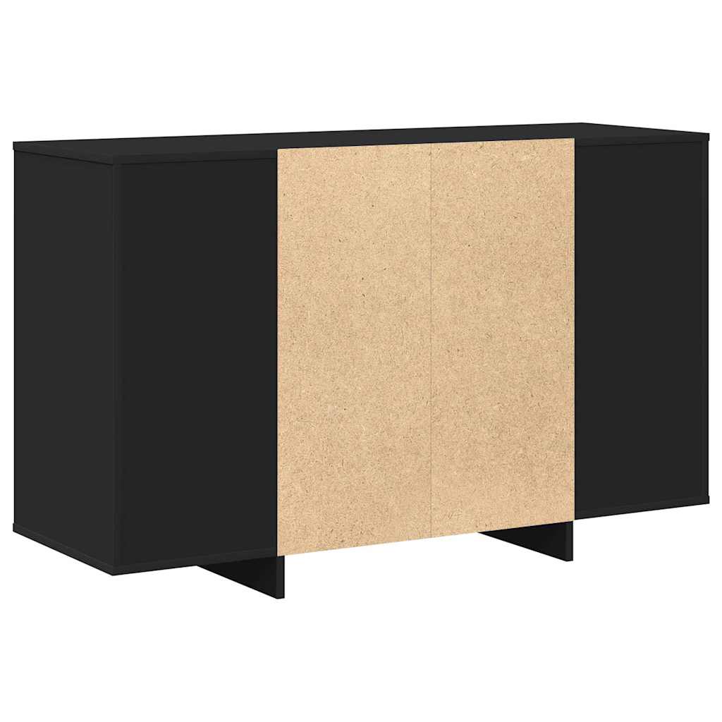 Dressoir Zwart 120 x 41 x 75 cm Bewerkt hout is nu te koop bij PeponiXL, paradijselijk wonen!
