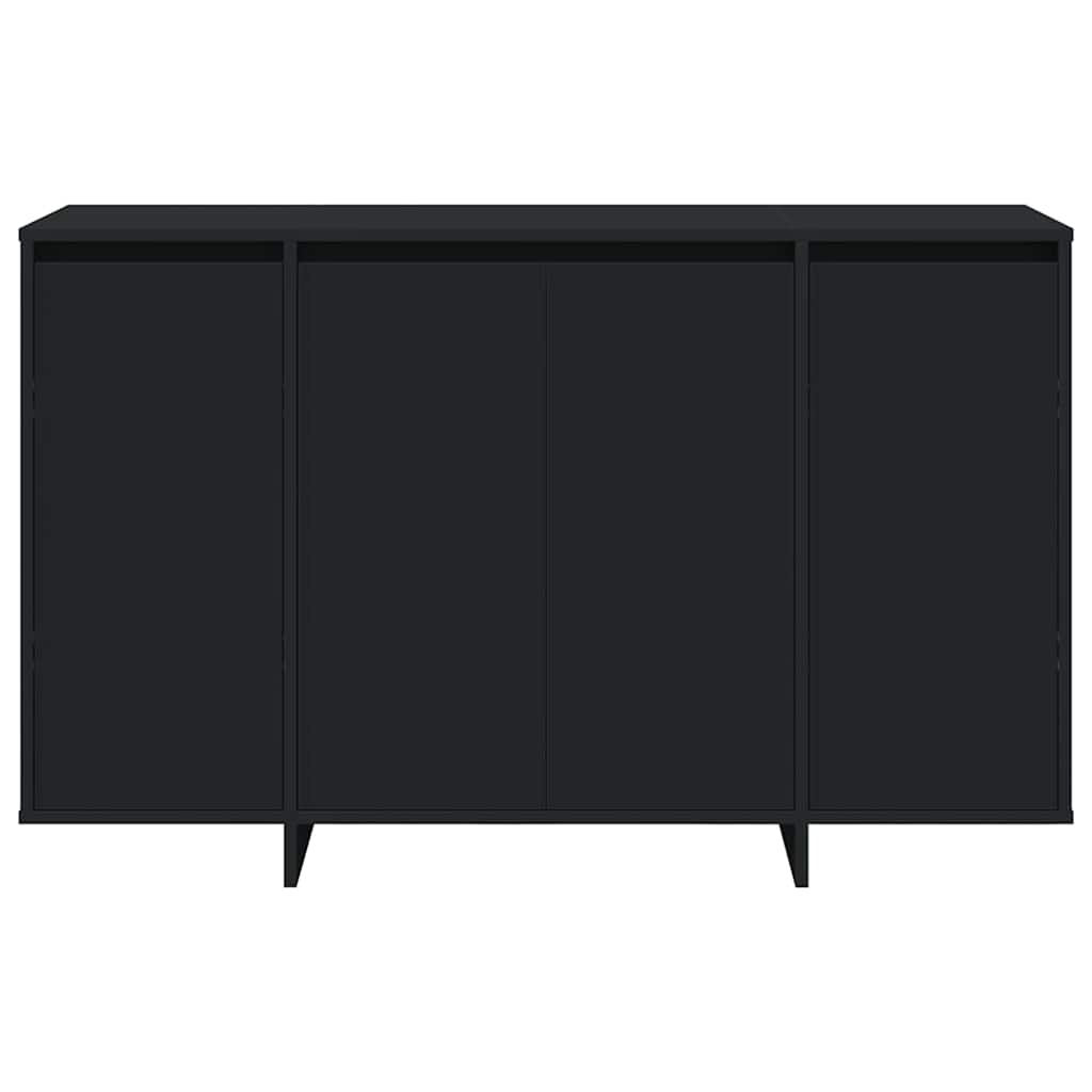 Dressoir Zwart 120 x 41 x 75 cm Bewerkt hout is nu te koop bij PeponiXL, paradijselijk wonen!