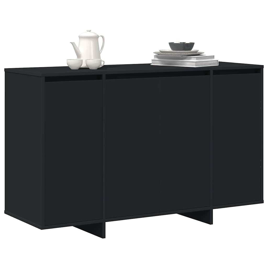 Dressoir Zwart 120 x 41 x 75 cm Bewerkt hout is nu te koop bij PeponiXL, paradijselijk wonen!