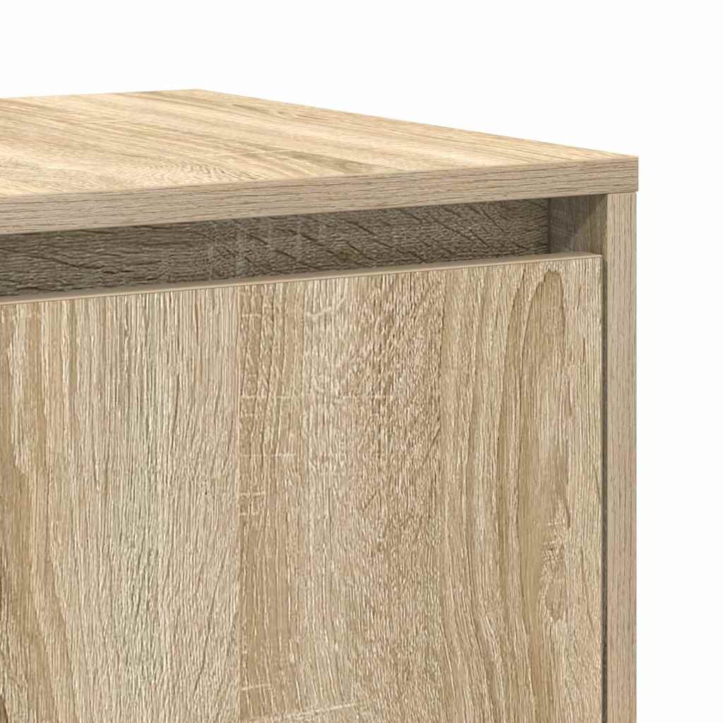 Dressoir Sonoma eiken 120 x 41 x 75 cm Bewerkt hout is nu te koop bij PeponiXL, paradijselijk wonen!
