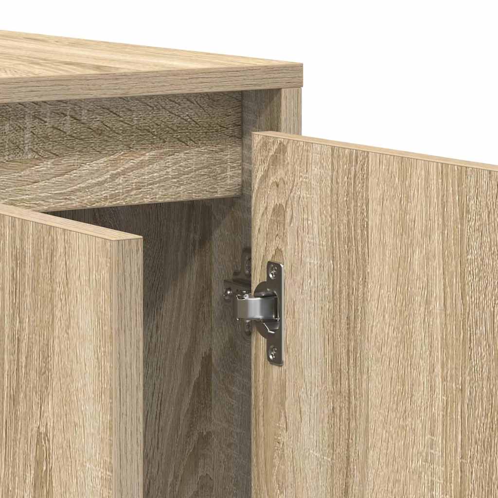Dressoir Sonoma eiken 120 x 41 x 75 cm Bewerkt hout is nu te koop bij PeponiXL, paradijselijk wonen!