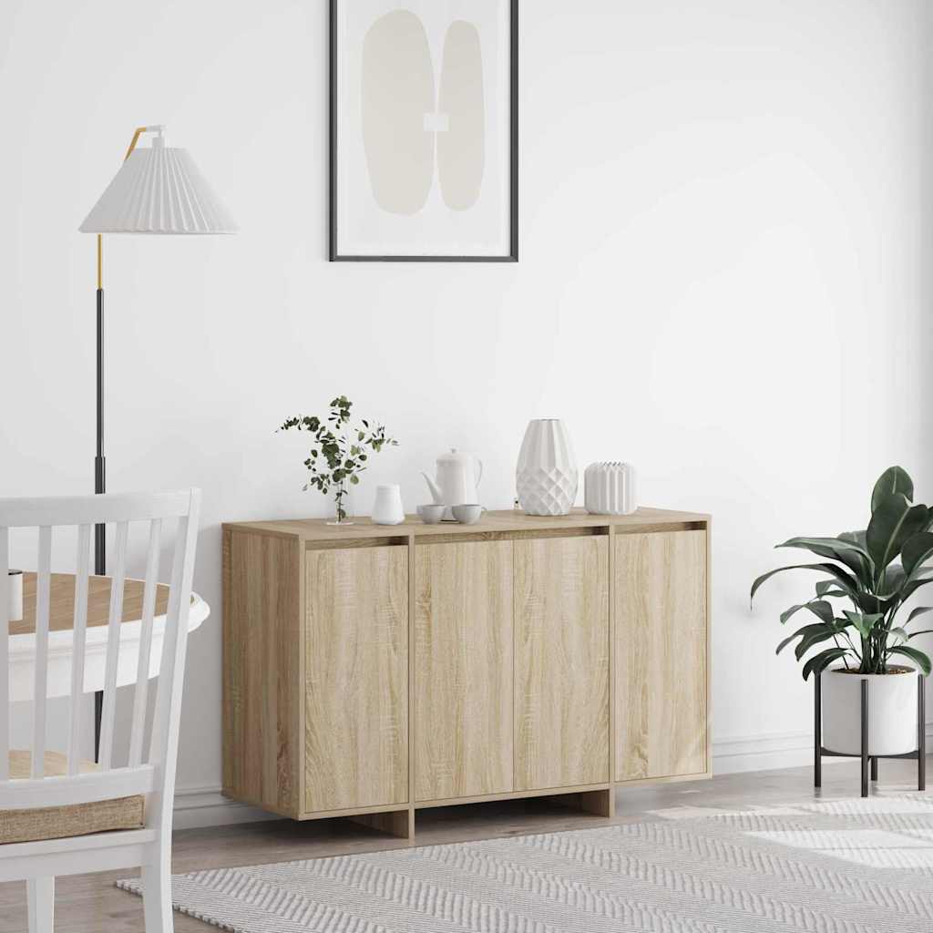 Dressoir Sonoma eiken 120 x 41 x 75 cm Bewerkt hout is nu te koop bij PeponiXL, paradijselijk wonen!