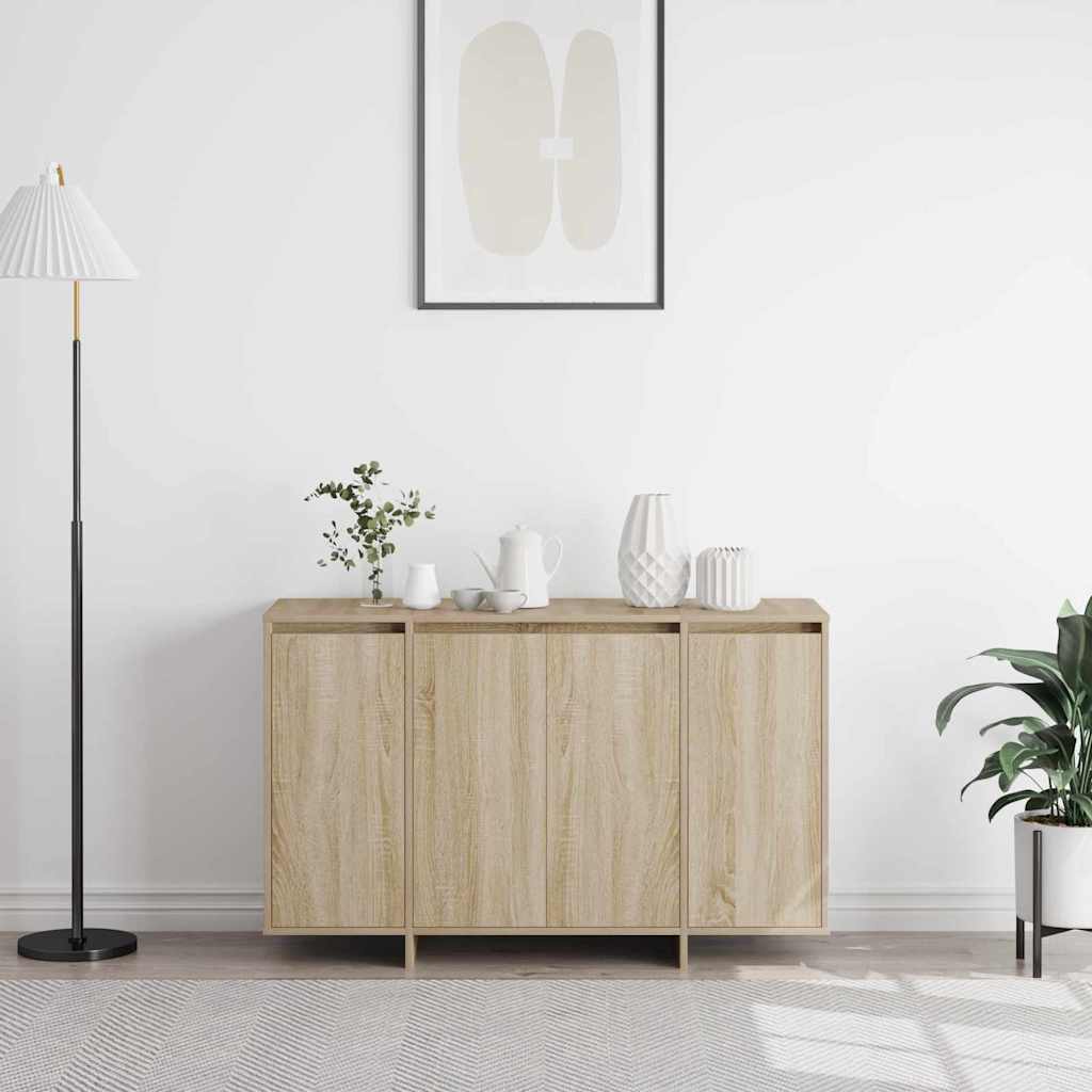 Dressoir Sonoma eiken 120 x 41 x 75 cm Bewerkt hout is nu te koop bij PeponiXL, paradijselijk wonen!