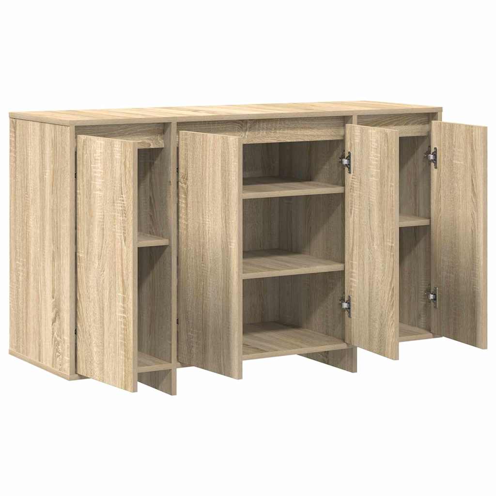 Dressoir Sonoma eiken 120 x 41 x 75 cm Bewerkt hout is nu te koop bij PeponiXL, paradijselijk wonen!