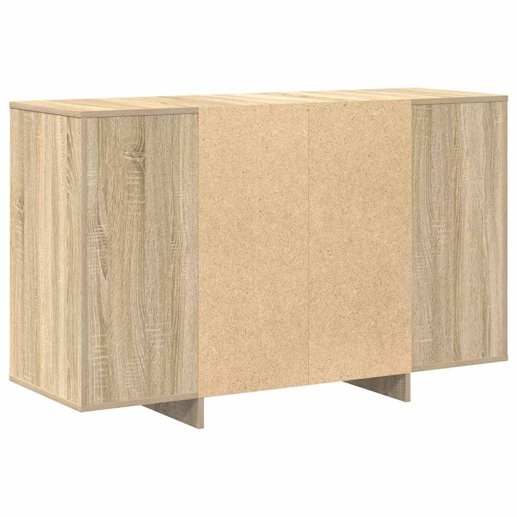 Dressoir Sonoma eiken 120 x 41 x 75 cm Bewerkt hout is nu te koop bij PeponiXL, paradijselijk wonen!