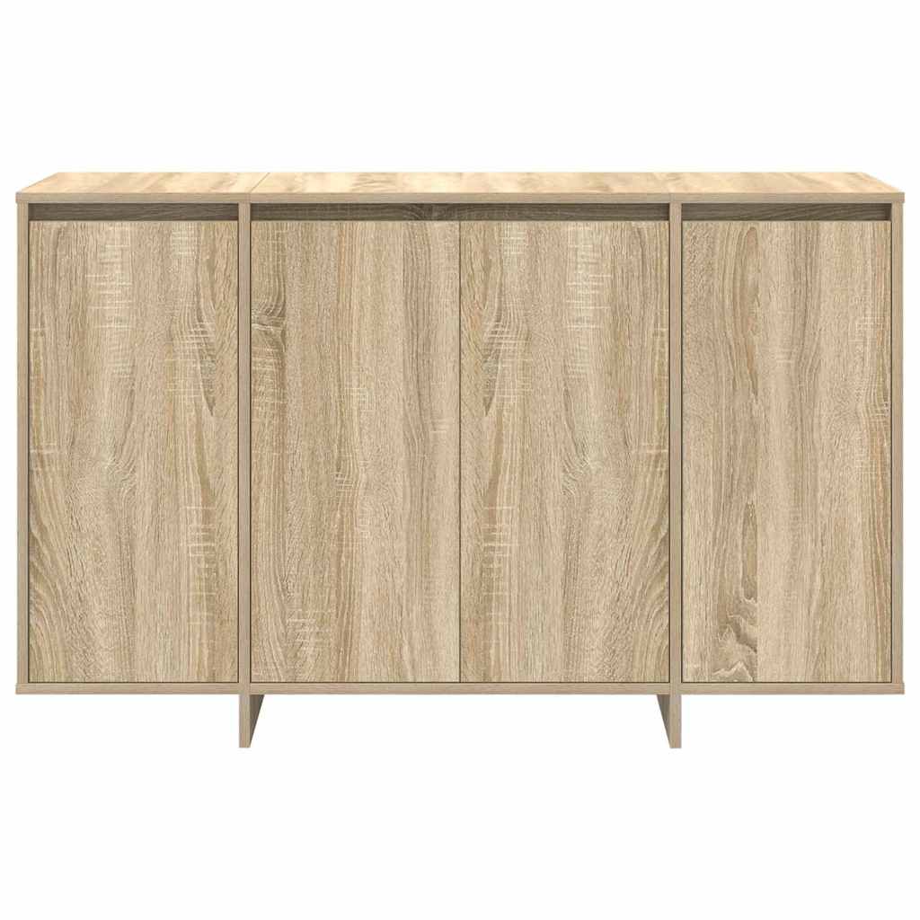 Dressoir Sonoma eiken 120 x 41 x 75 cm Bewerkt hout is nu te koop bij PeponiXL, paradijselijk wonen!