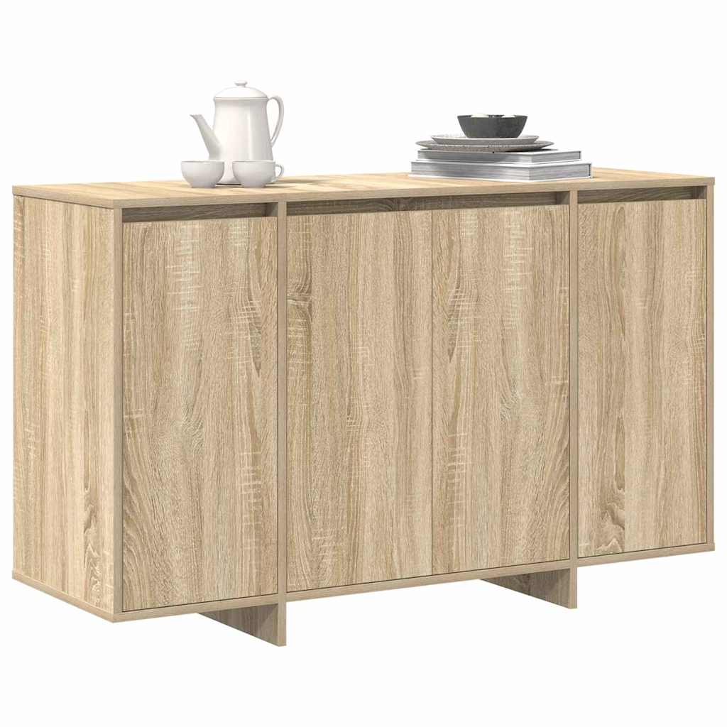 Dressoir Sonoma eiken 120 x 41 x 75 cm Bewerkt hout is nu te koop bij PeponiXL, paradijselijk wonen!