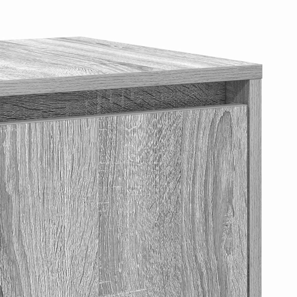 Dressoir Grijs sonoma 120 x 41 x 75 cm Bewerkt hout is nu te koop bij PeponiXL, paradijselijk wonen!