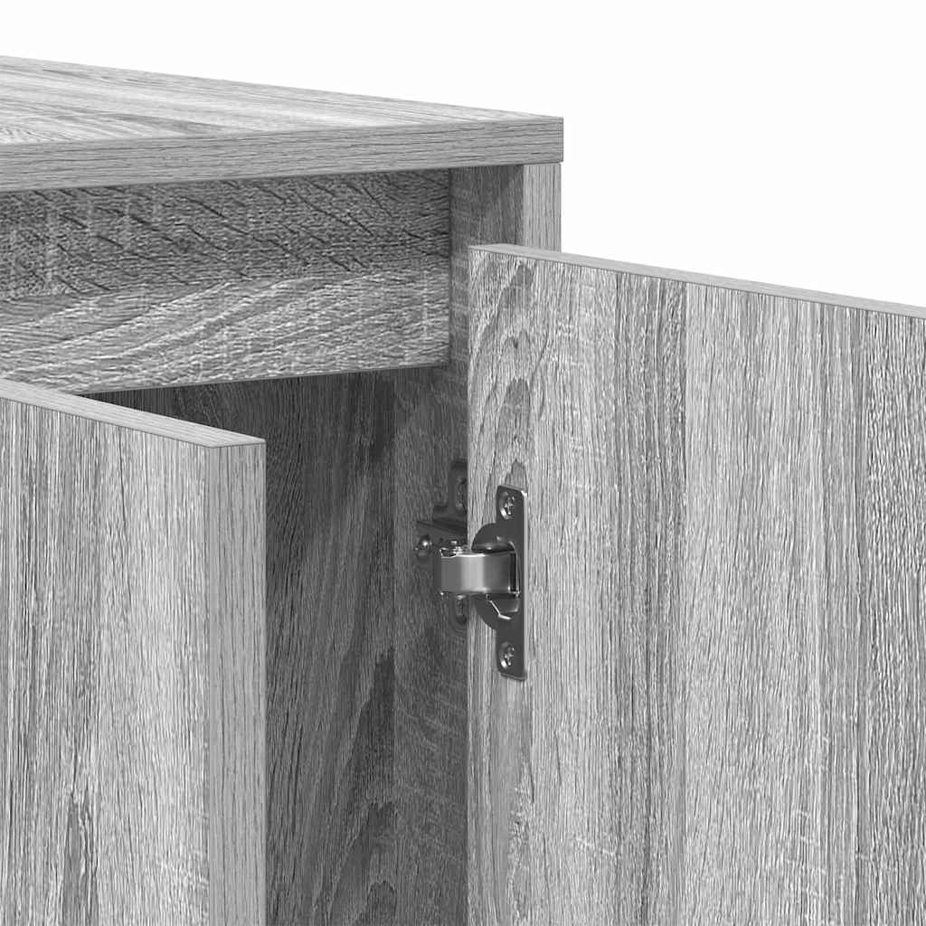 Dressoir Grijs sonoma 120 x 41 x 75 cm Bewerkt hout is nu te koop bij PeponiXL, paradijselijk wonen!