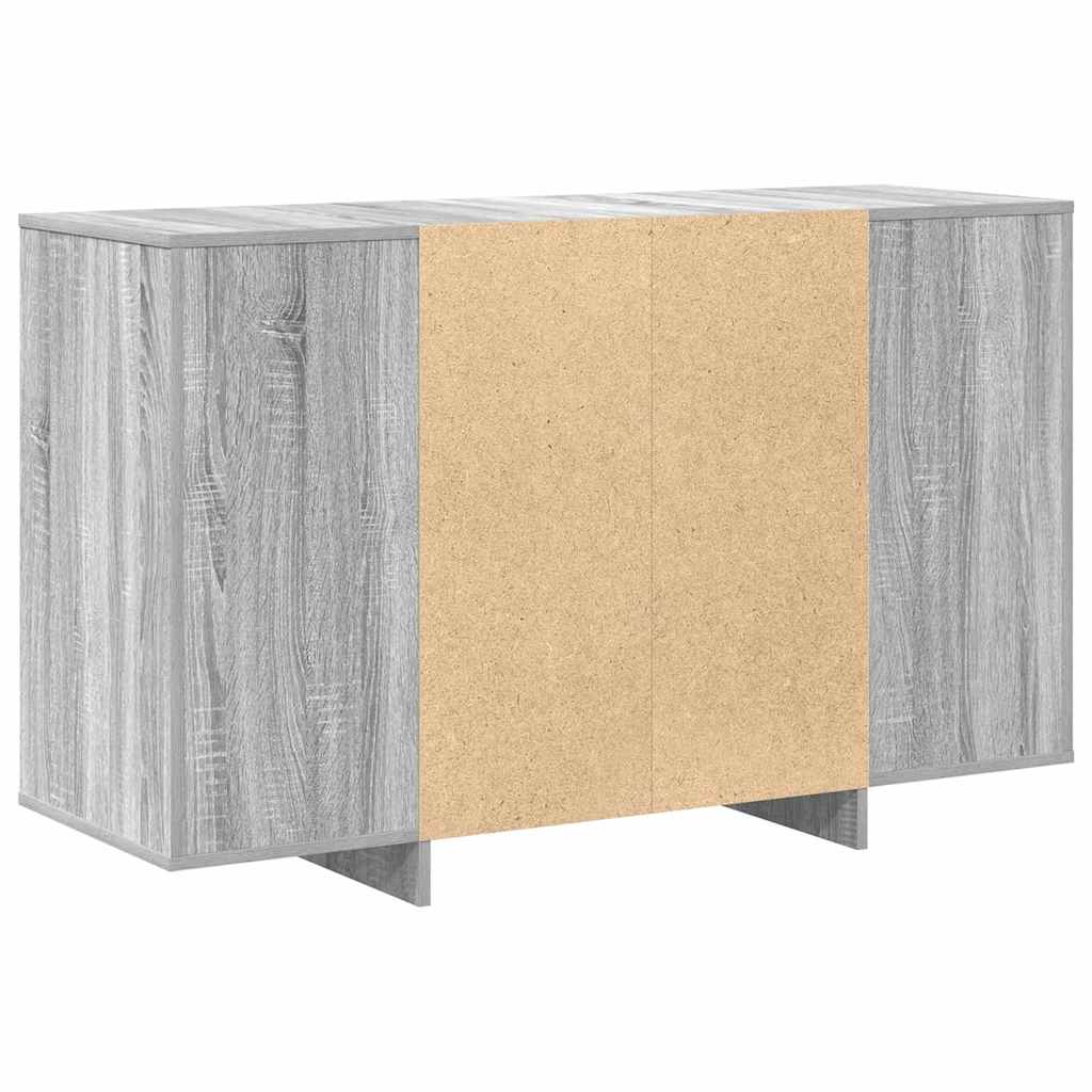 Dressoir Grijs sonoma 120 x 41 x 75 cm Bewerkt hout is nu te koop bij PeponiXL, paradijselijk wonen!