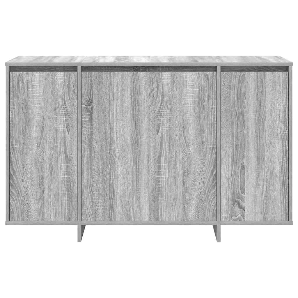 Dressoir Grijs sonoma 120 x 41 x 75 cm Bewerkt hout is nu te koop bij PeponiXL, paradijselijk wonen!