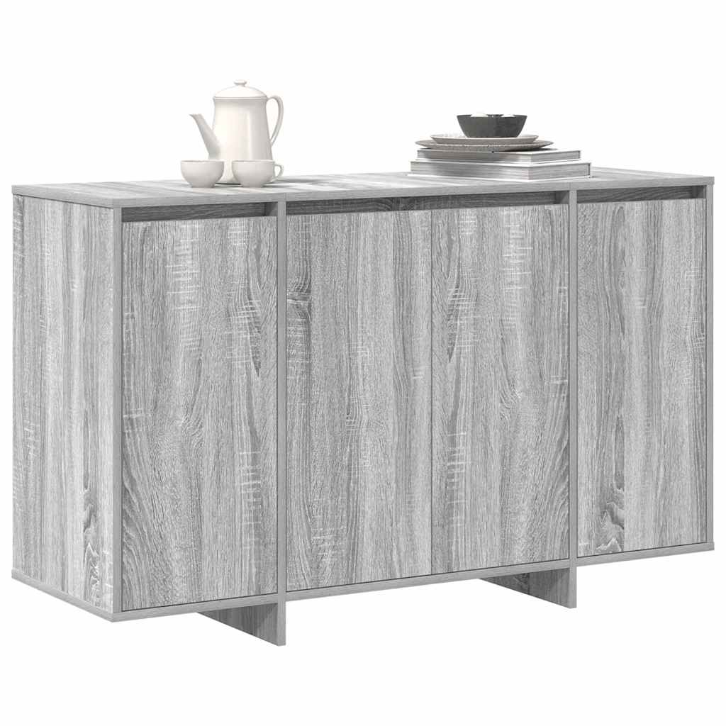 Dressoir Grijs sonoma 120 x 41 x 75 cm Bewerkt hout is nu te koop bij PeponiXL, paradijselijk wonen!