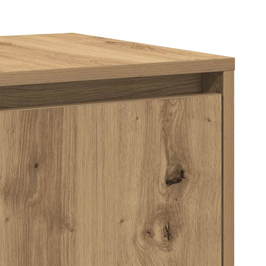 Dressoir artisanaal eikenkleurig 120 x 41 x 75 cm Bewerkt hout is nu te koop bij PeponiXL, paradijselijk wonen!