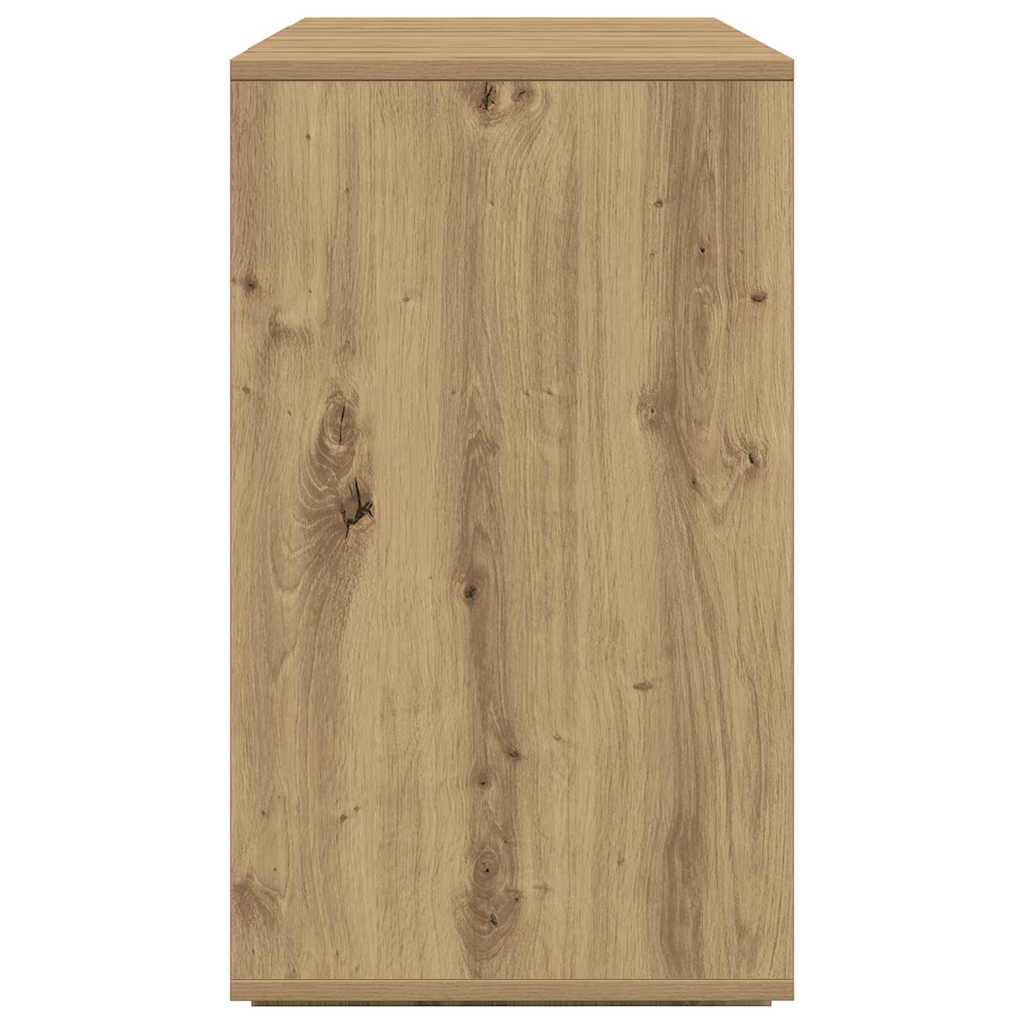Dressoir artisanaal eikenkleurig 120 x 41 x 75 cm Bewerkt hout is nu te koop bij PeponiXL, paradijselijk wonen!
