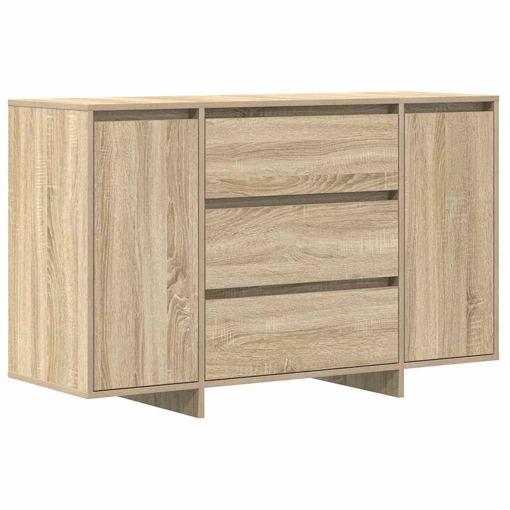 Dressoir met lade Sonoma Eiken 120 x 41 x 75 cm Bewerkt hout is nu te koop bij PeponiXL, paradijselijk wonen!