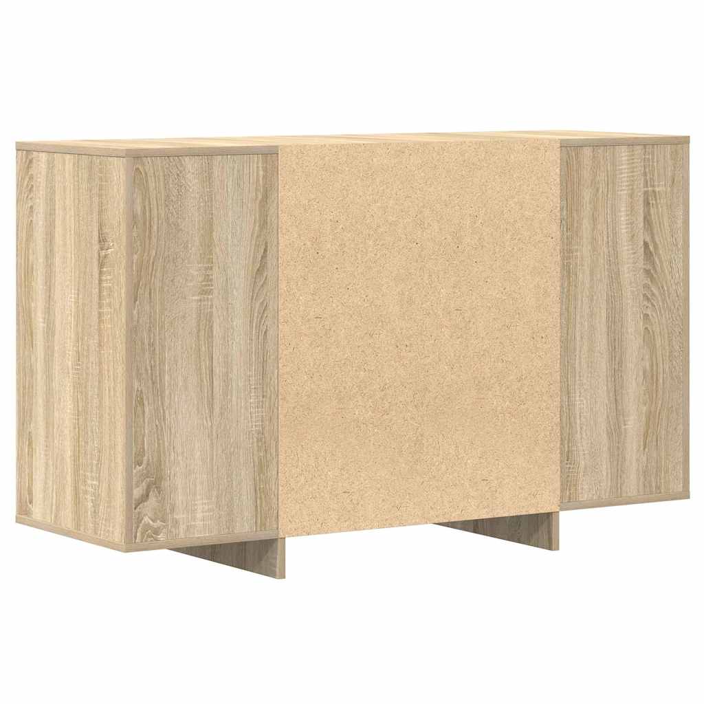Dressoir met lade Sonoma Eiken 120 x 41 x 75 cm Bewerkt hout is nu te koop bij PeponiXL, paradijselijk wonen!
