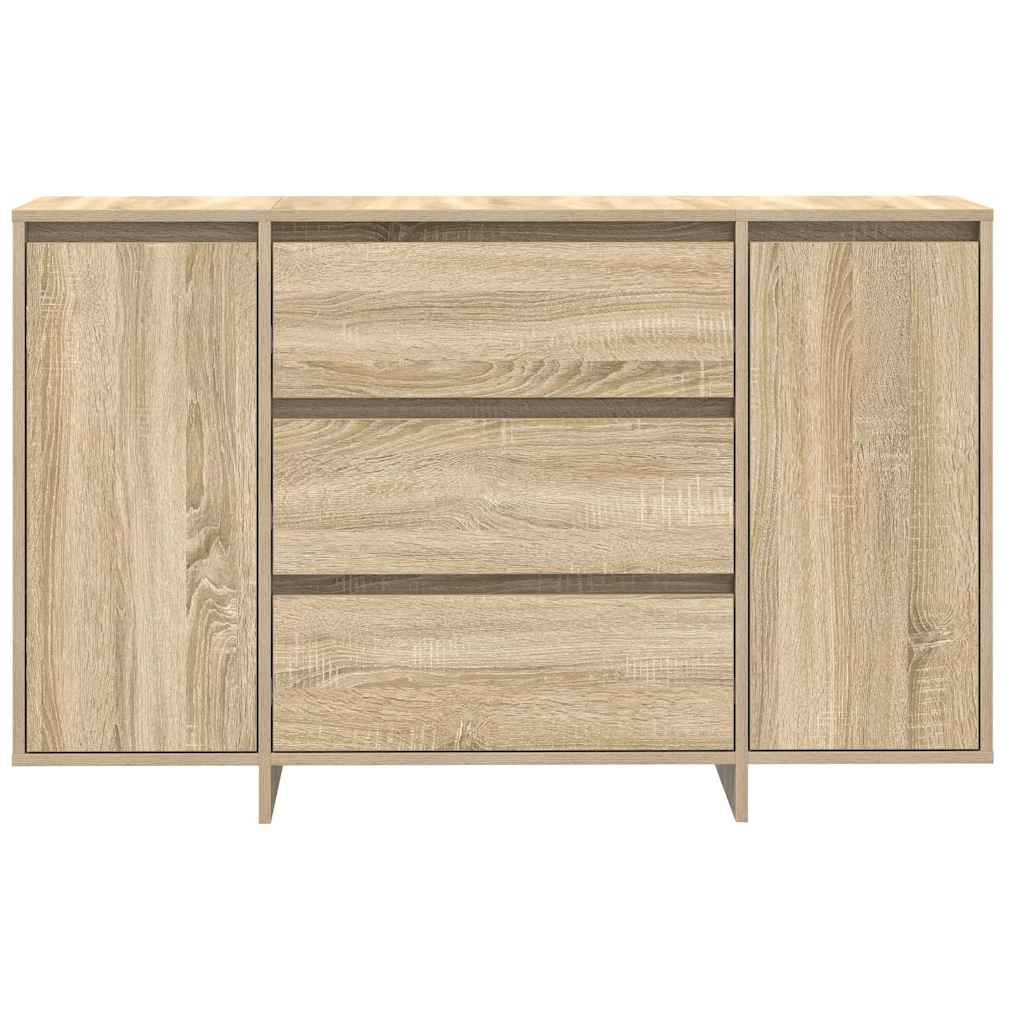 Dressoir met lade Sonoma Eiken 120 x 41 x 75 cm Bewerkt hout is nu te koop bij PeponiXL, paradijselijk wonen!