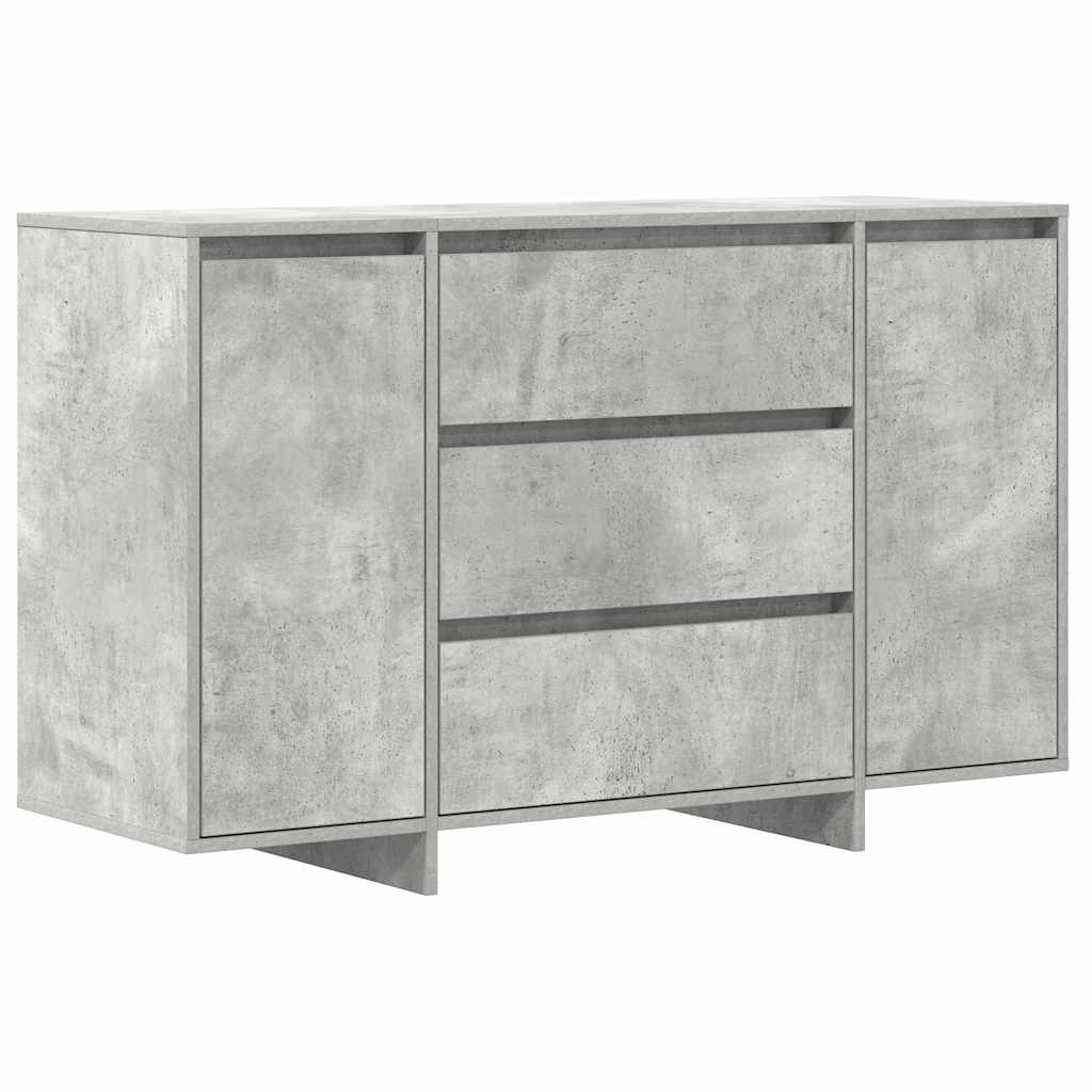 Dressoir met lade Beton Grijs 120 x 41 x 75 cm Bewerkt hout is nu te koop bij PeponiXL, paradijselijk wonen!