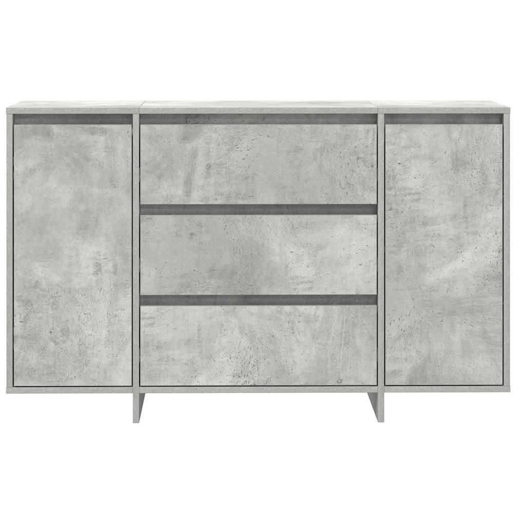 Dressoir met lade Beton Grijs 120 x 41 x 75 cm Bewerkt hout is nu te koop bij PeponiXL, paradijselijk wonen!